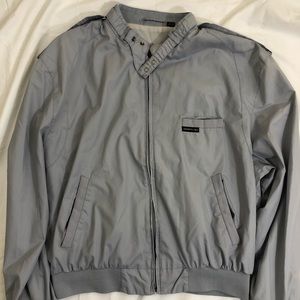 Vntg members only baby blue bomber jacket